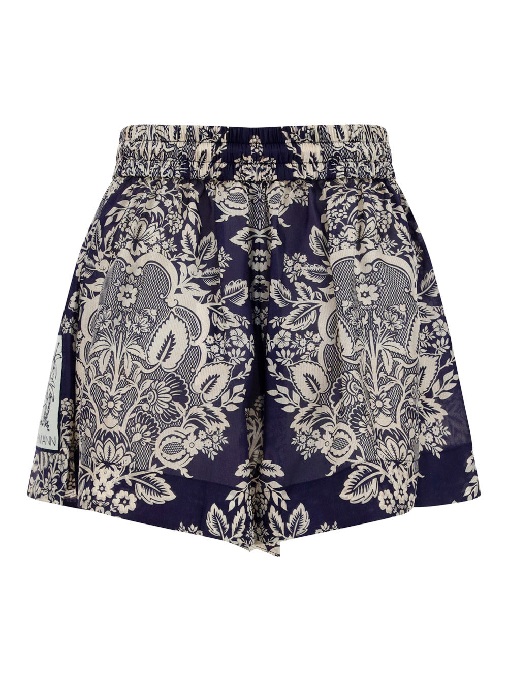 Pattie Relaxed Shorts - Navy / Beige