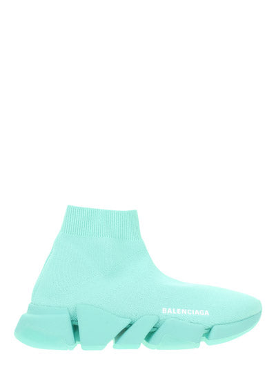Speed 2.0 Recycled Knit Sneaker With Transparent Sole - Green