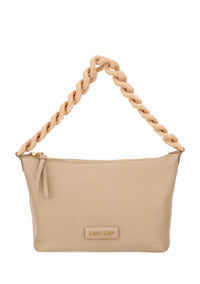 Miu Spirit Madras Leather Bag - Beige