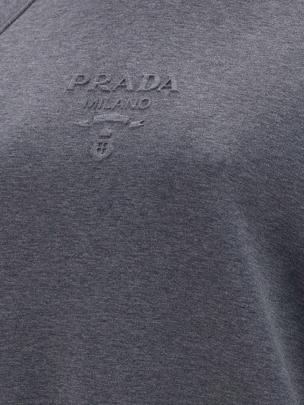 Oversized Logo Jersey Sweatshirt - Grey