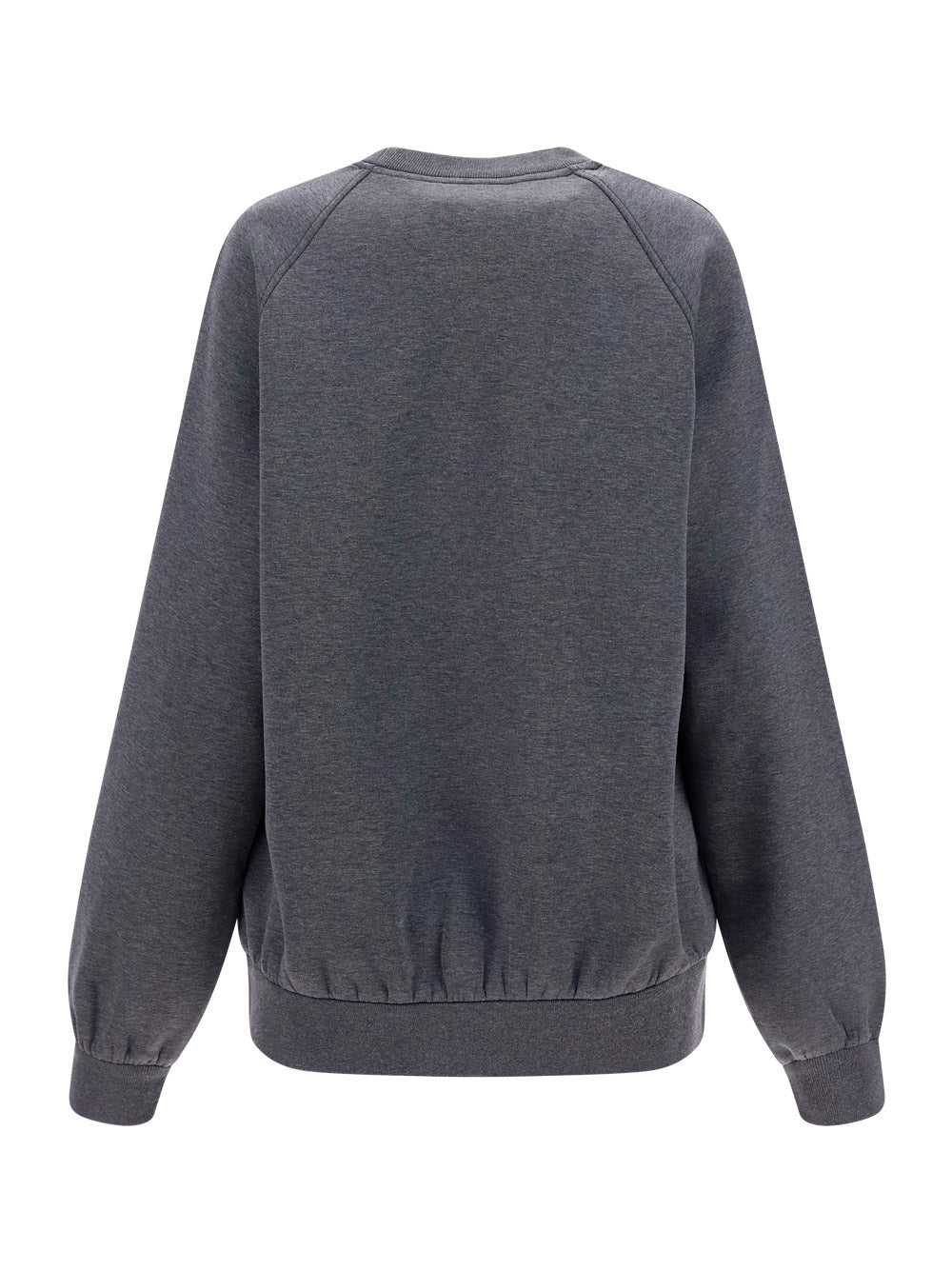 Oversized Logo Jersey Sweatshirt - Grey