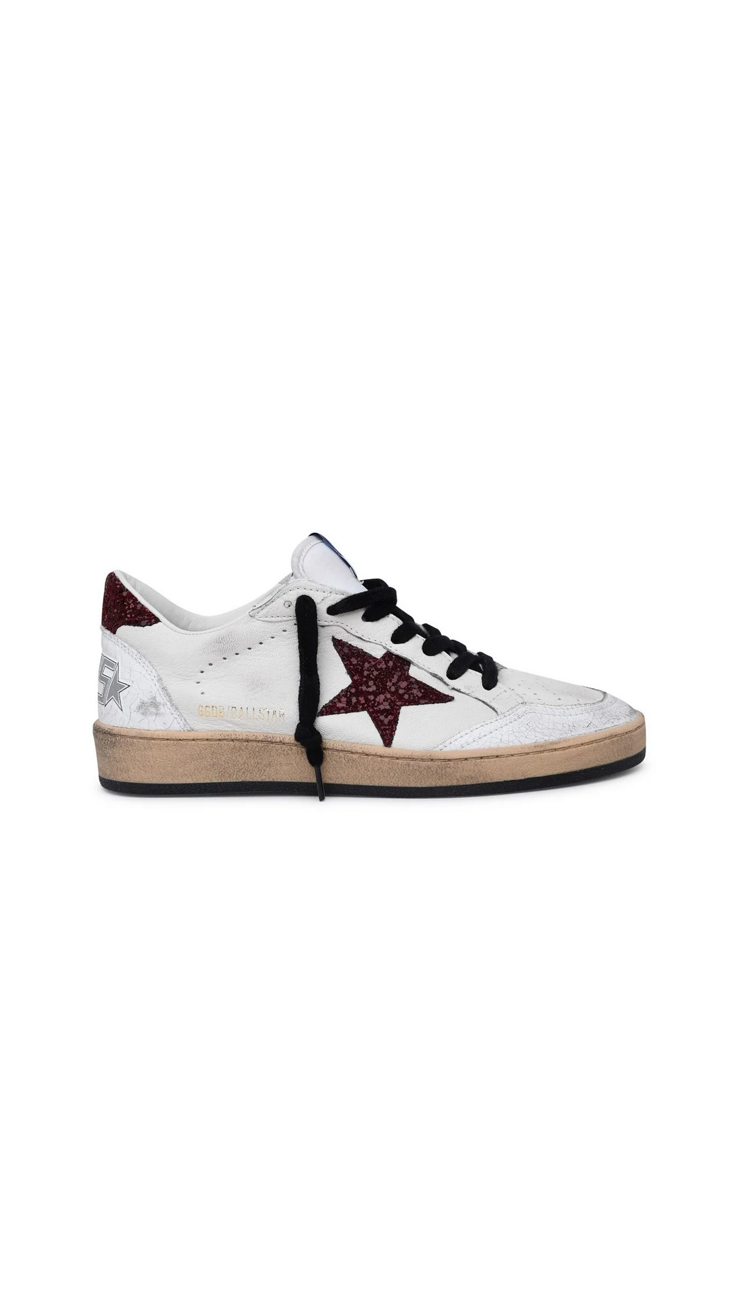 Ball Star Sneakers - White/Bordeaux
