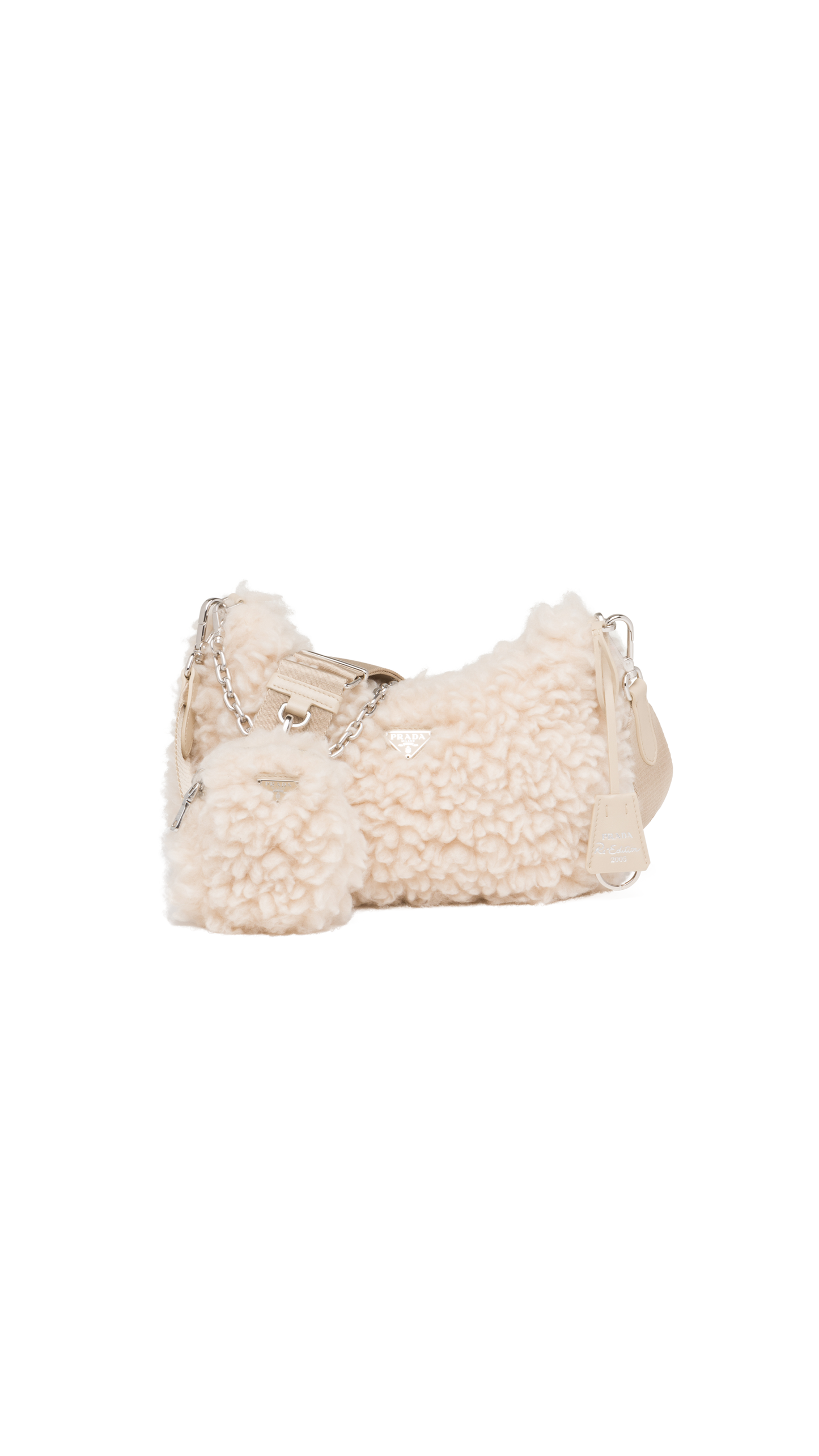 Re-Edition 2005 Wool and Cashmere Mini-Bag - Tan