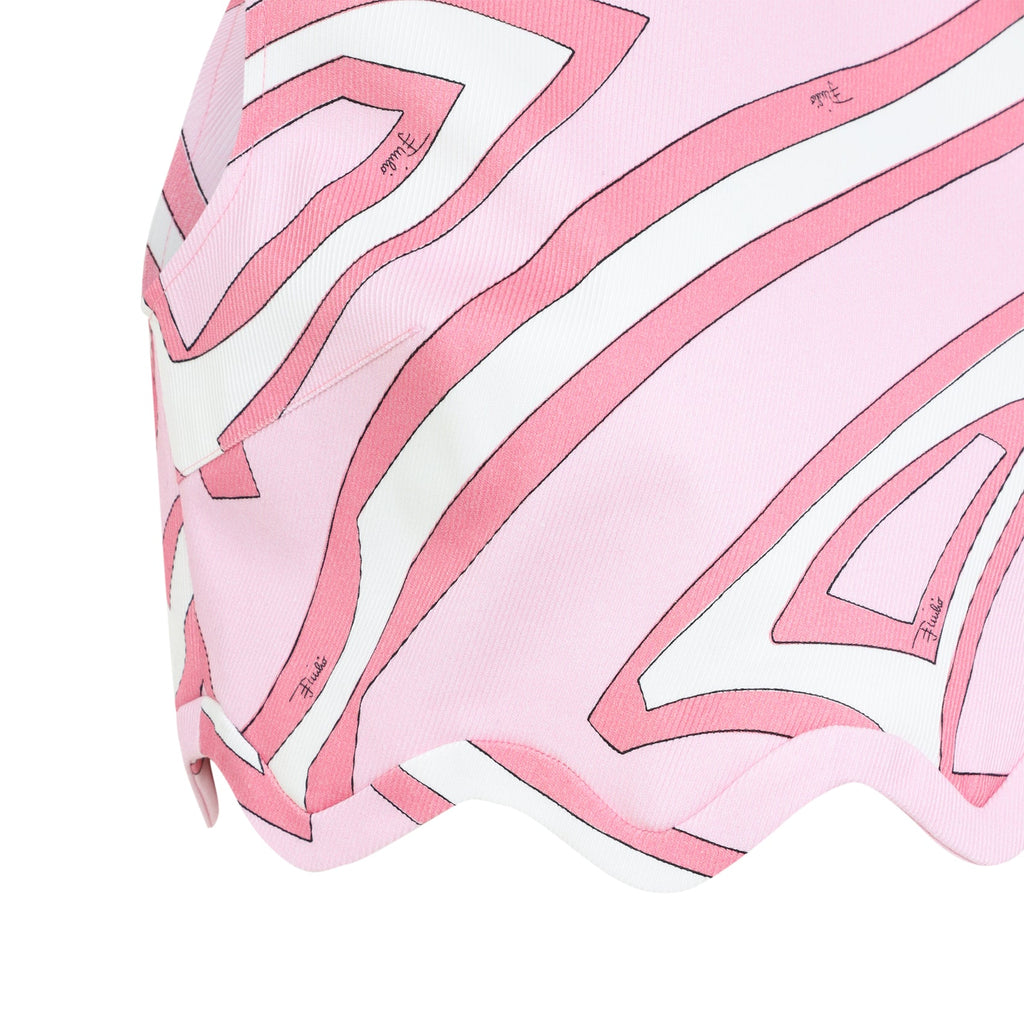 Oberteil mit Marmo-Print
