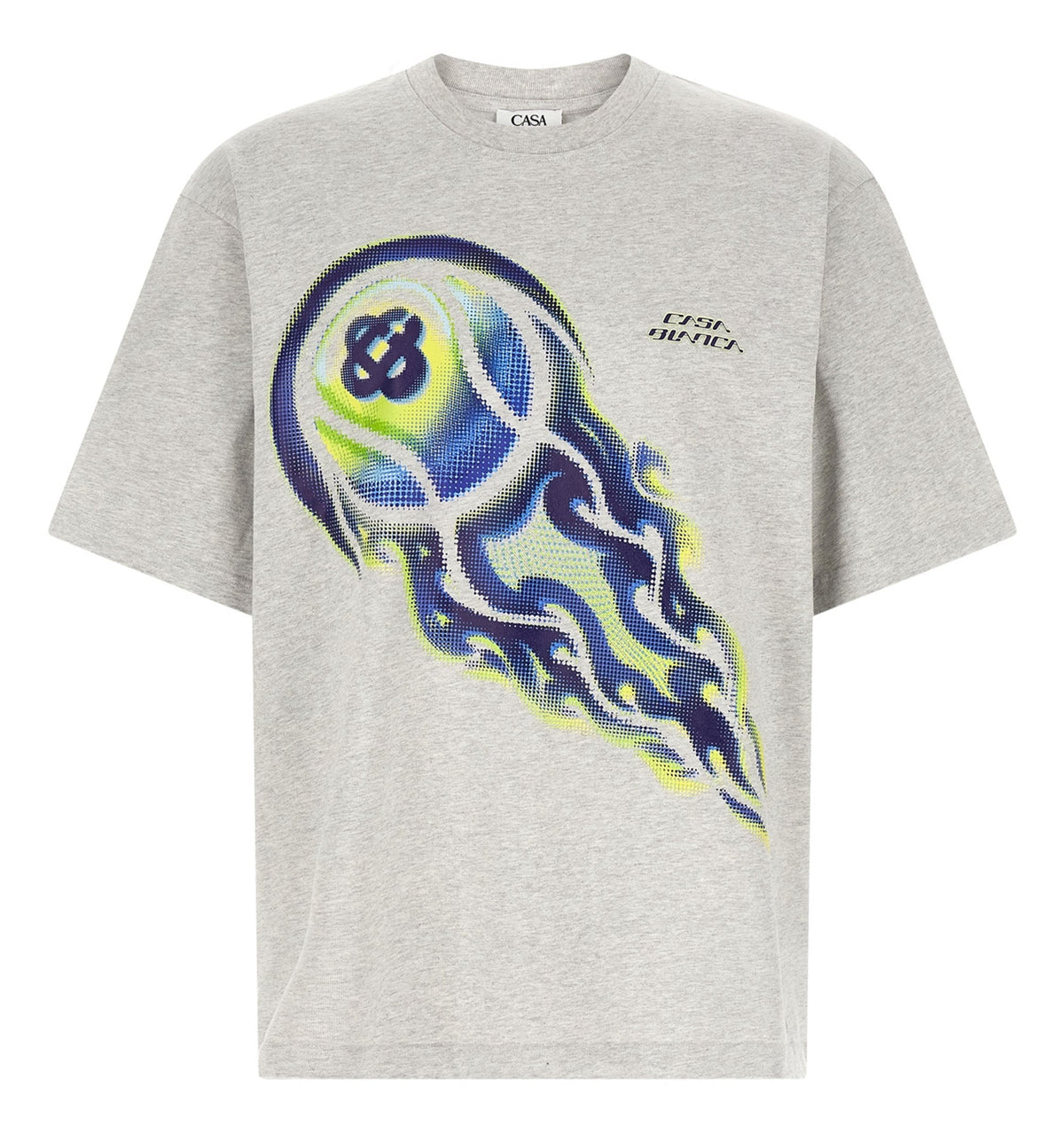 Flaming Tennis Ball Oversized Short Sleeve T‑Shirt