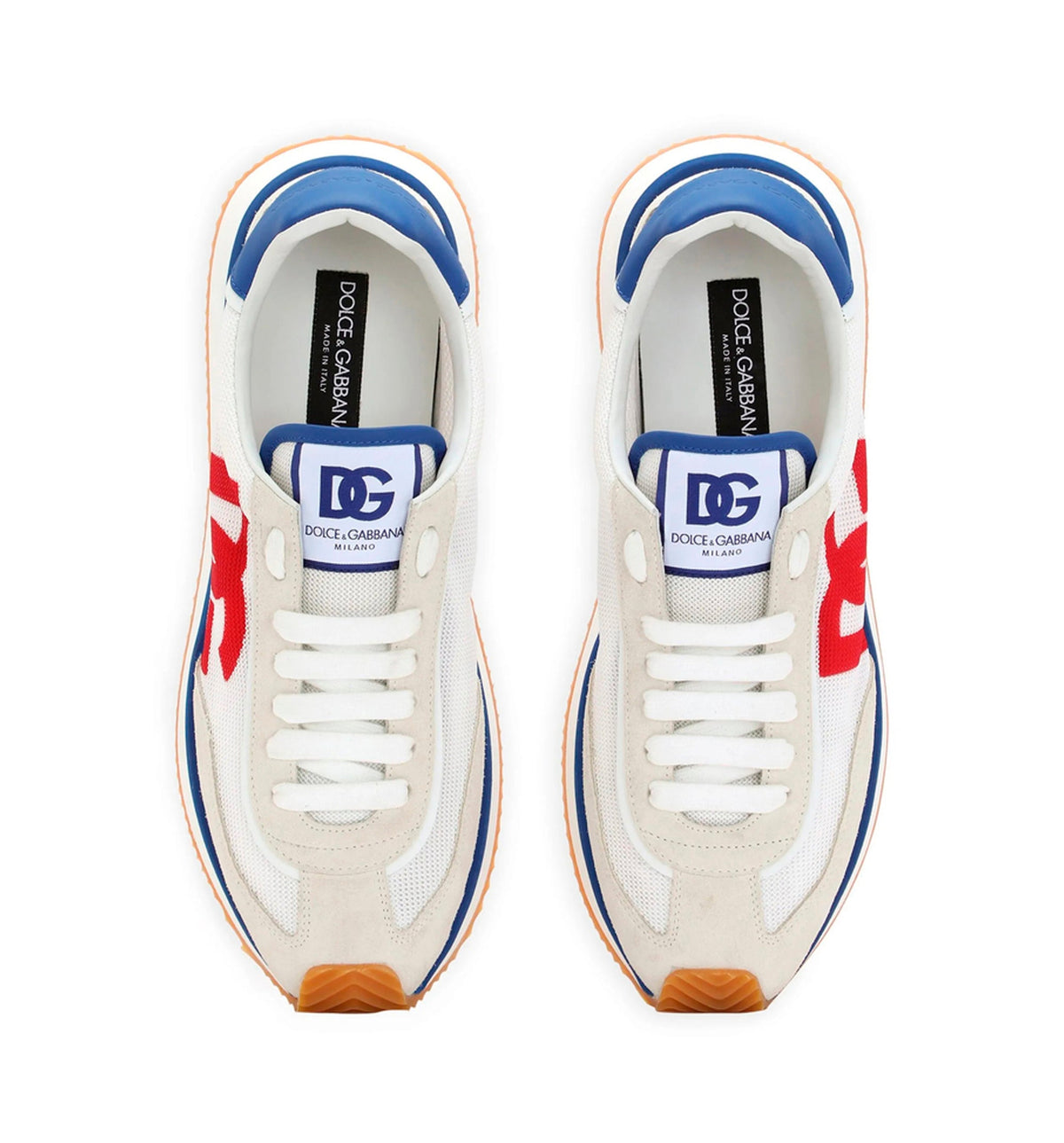 Mixed-material DG CUSHION sneakers