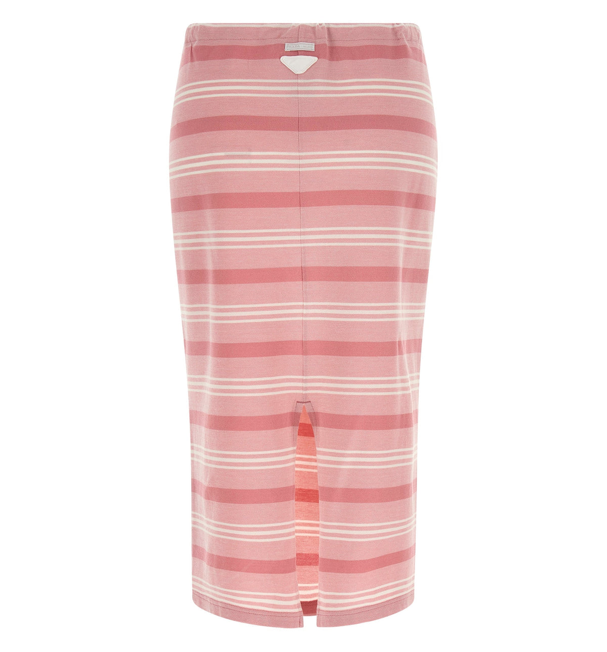 Bayadere print piqué skirt