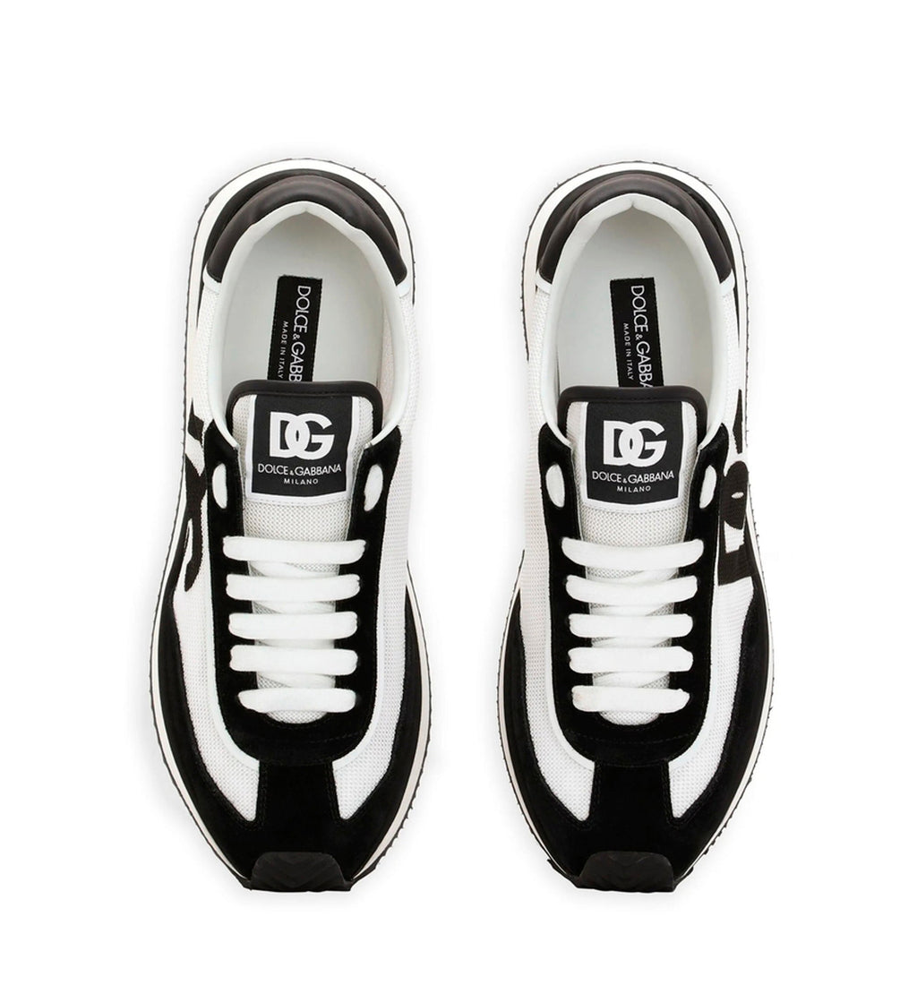 Mixed-material DG CUSHION sneakers