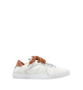 Leather sneakers with a worn effect