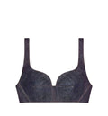 Bra top in raw denim
