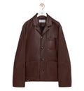 Workwear jacket in nappa lambskin