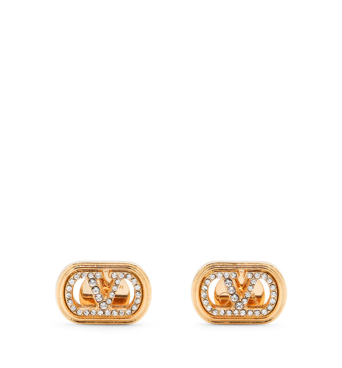 Gold And Crystal Earrings