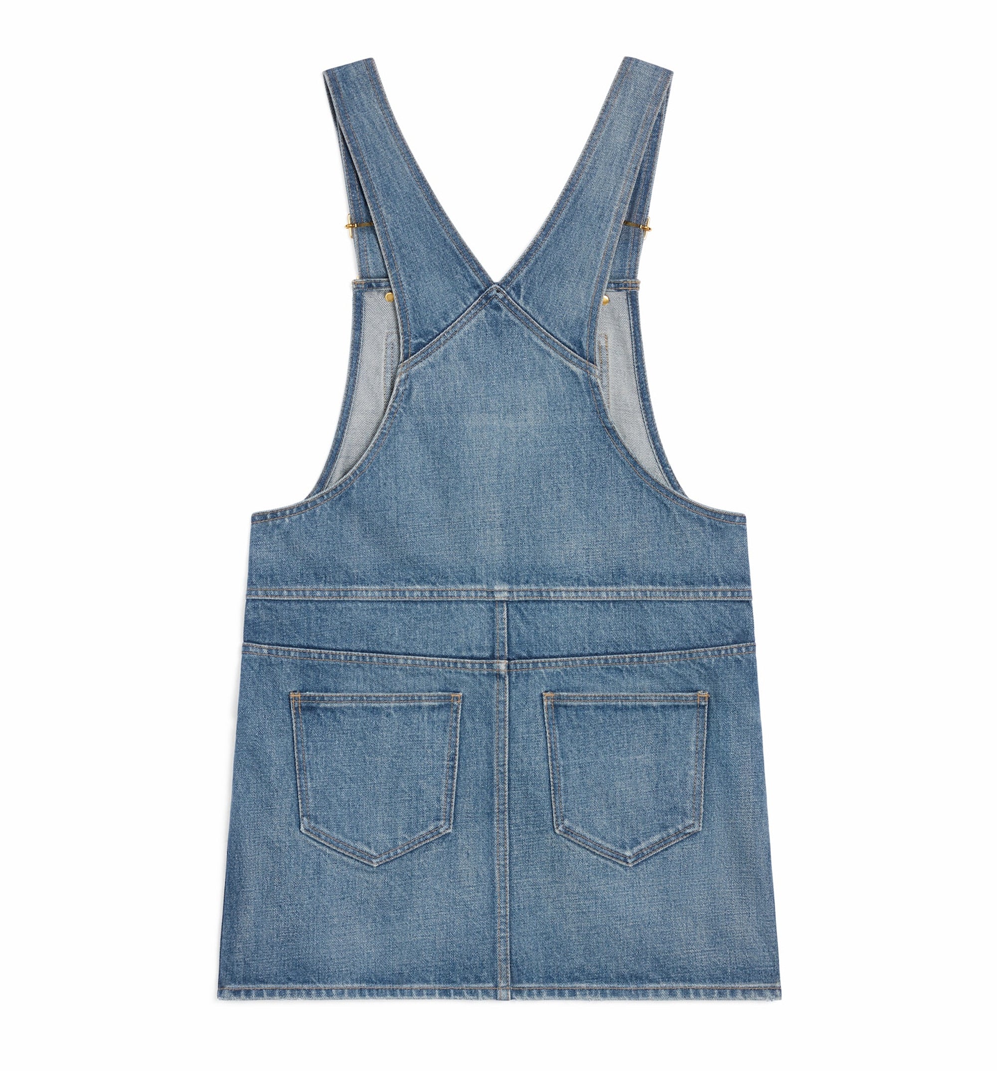 Dungarees Mini Dress Union Wash Denim