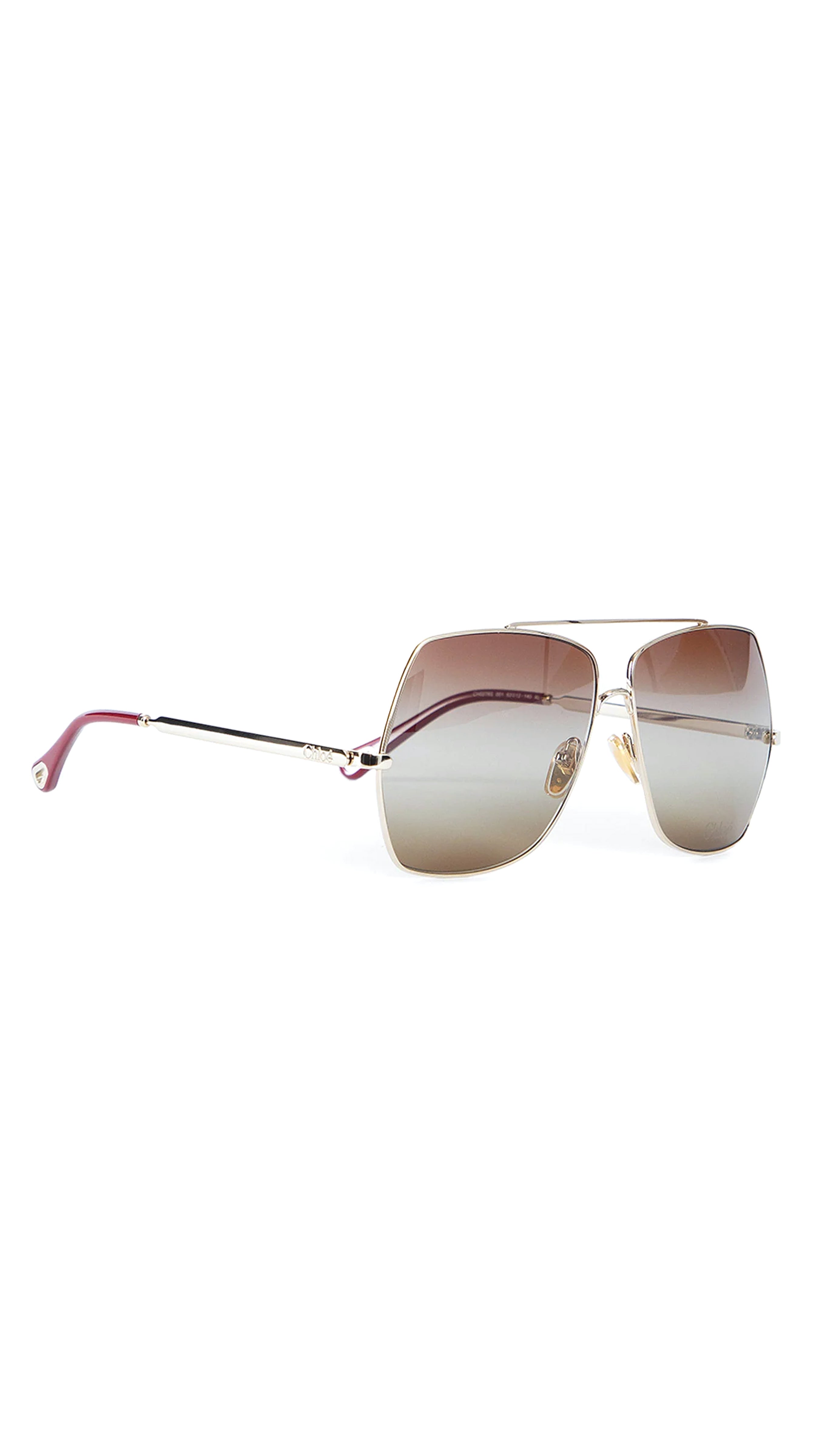 Aly Sunglasses - Brownish / Gold