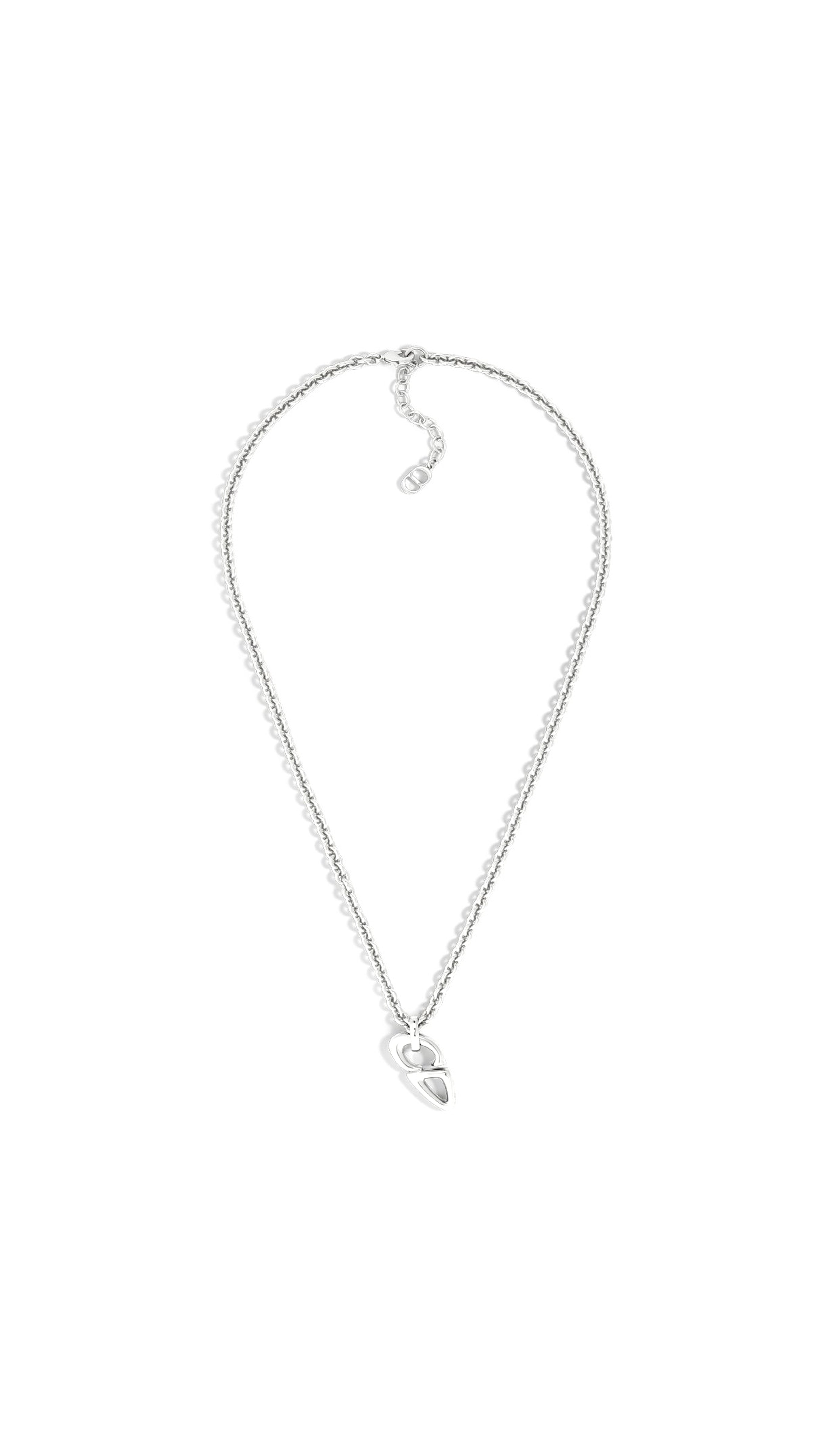 CD30 Pendant Necklace - Silver Finish Brass