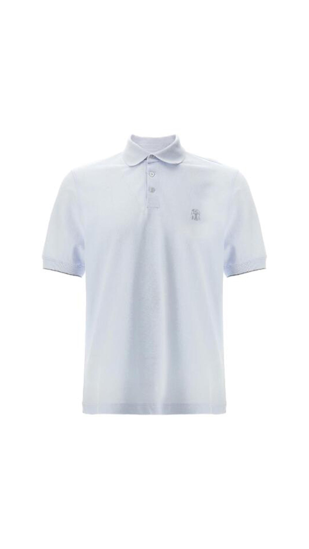 Logo Cotton Polo Shirt - Light Blue