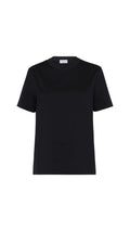 Monili Trim Cotton T-shirt - Black