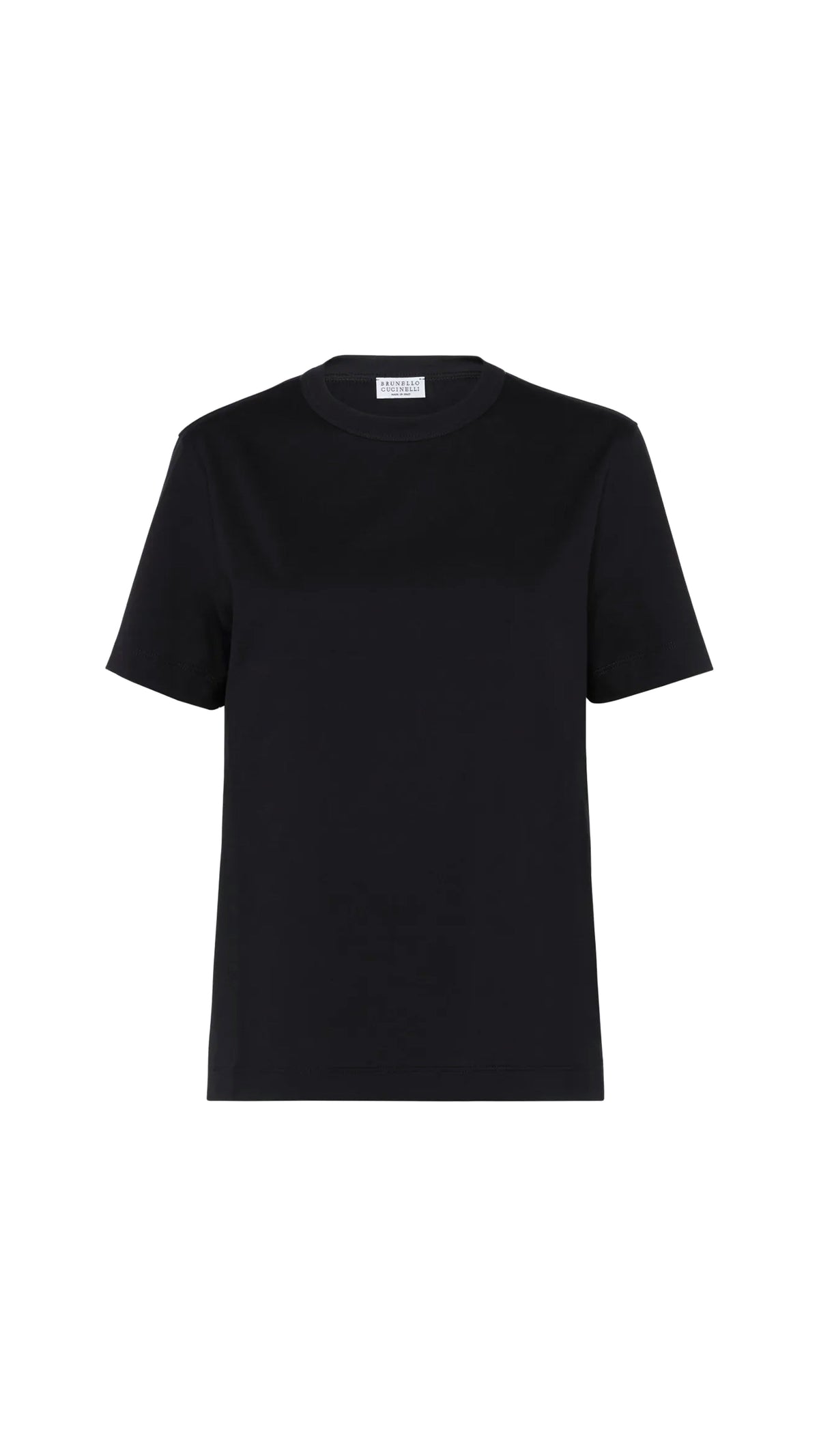 Monili Trim Cotton T-shirt - Black