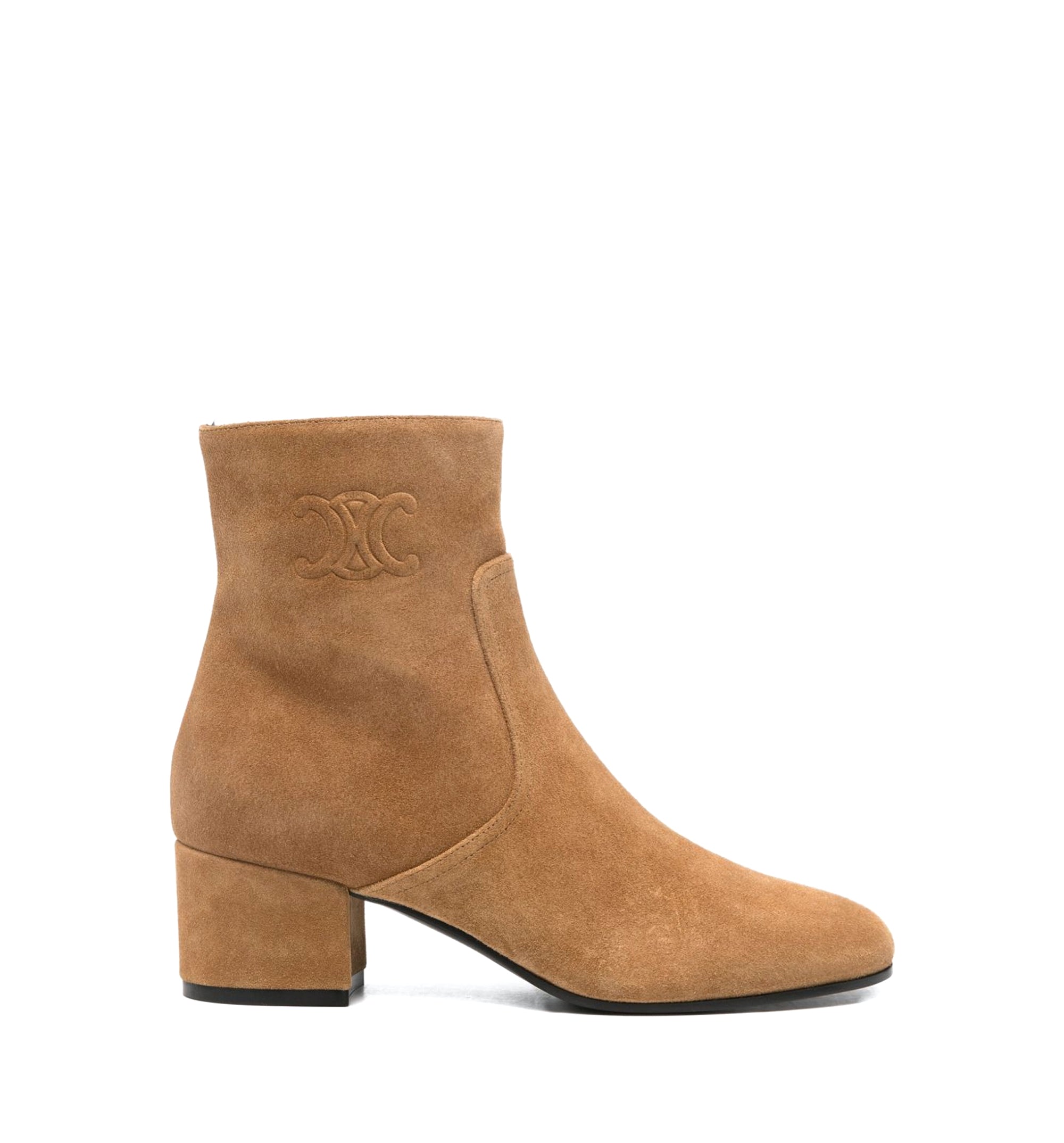 Triomphe Short Suede Boots