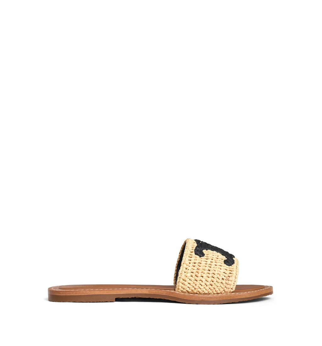 Lympia Mule in Raffia