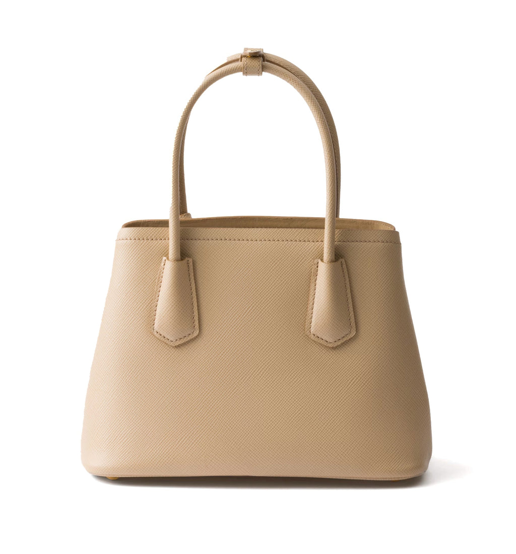 Double small Saffiano Leather Bag