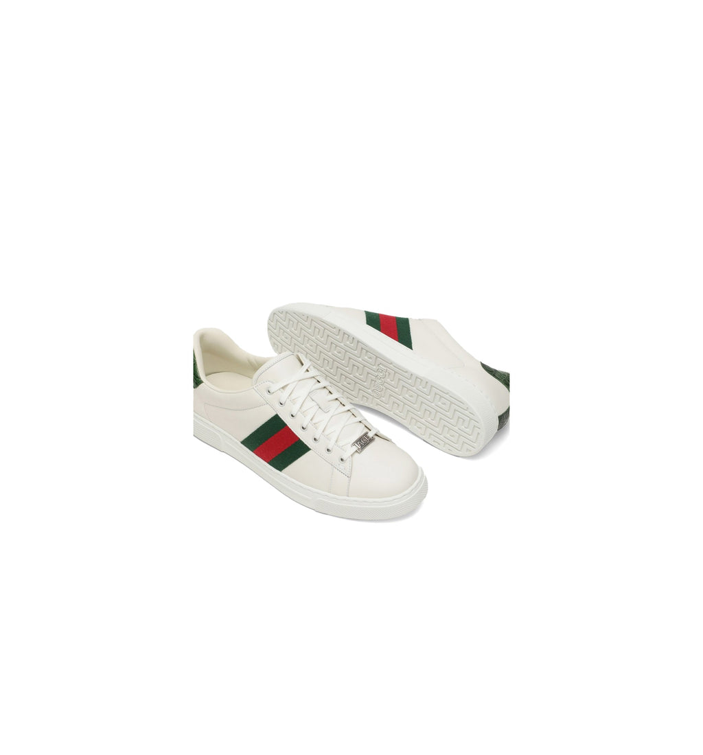 Ace Sneaker with Web - White/Red/Green
