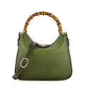 Leather Diana Medium Top Handle Bag