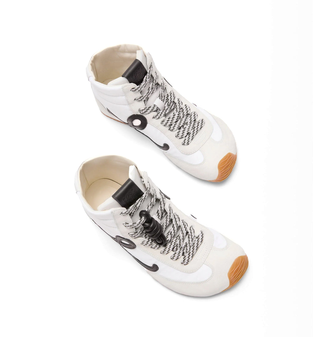 Ballet Runner 2.0 High-top In Nylon And Calfskin