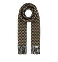 Embroidered Wool Blend Scarf