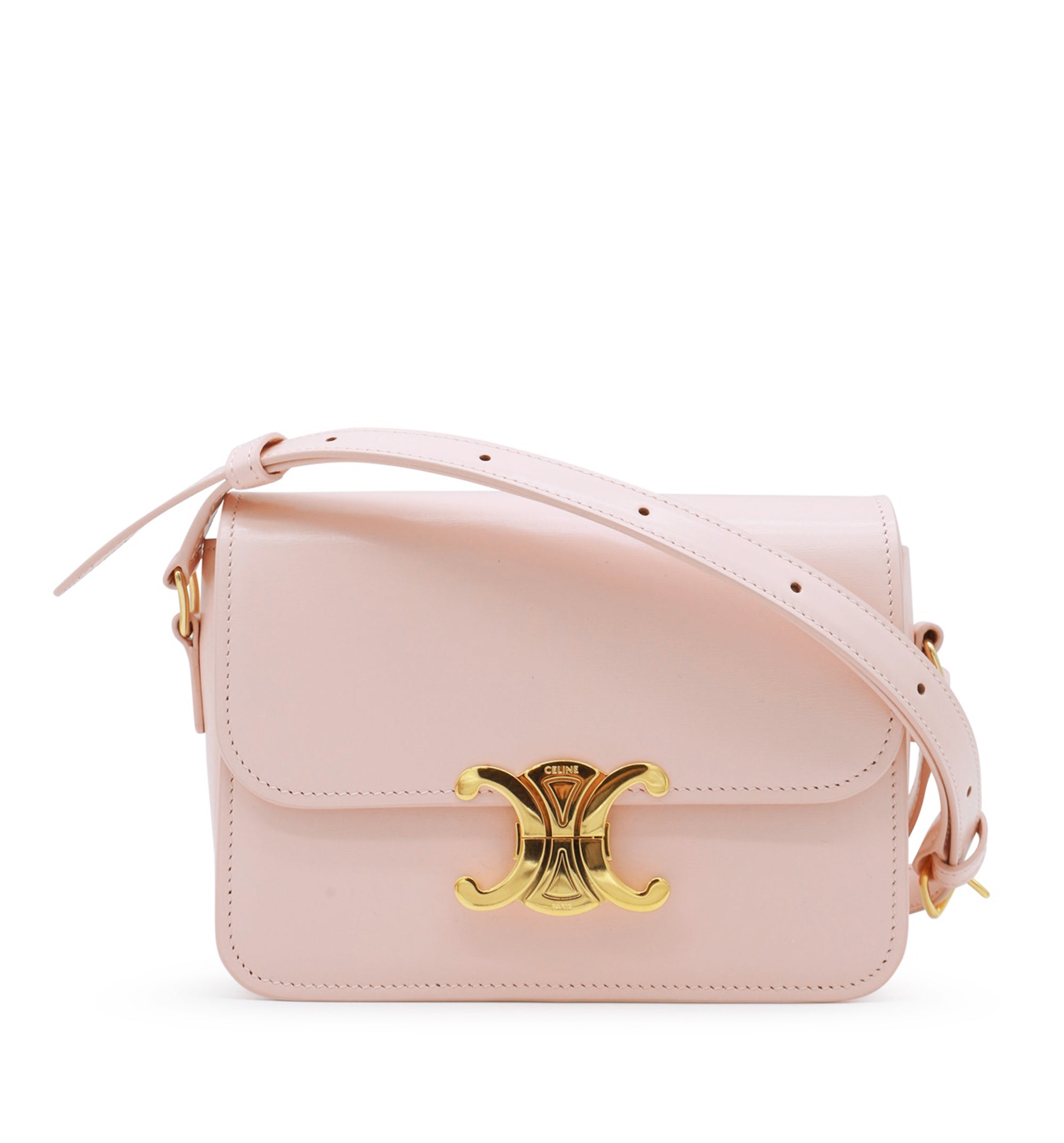 Teen Triomphe Bag in Shiny Calfskin