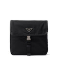 Re-Nylon and Saffiano leather crossbody bag