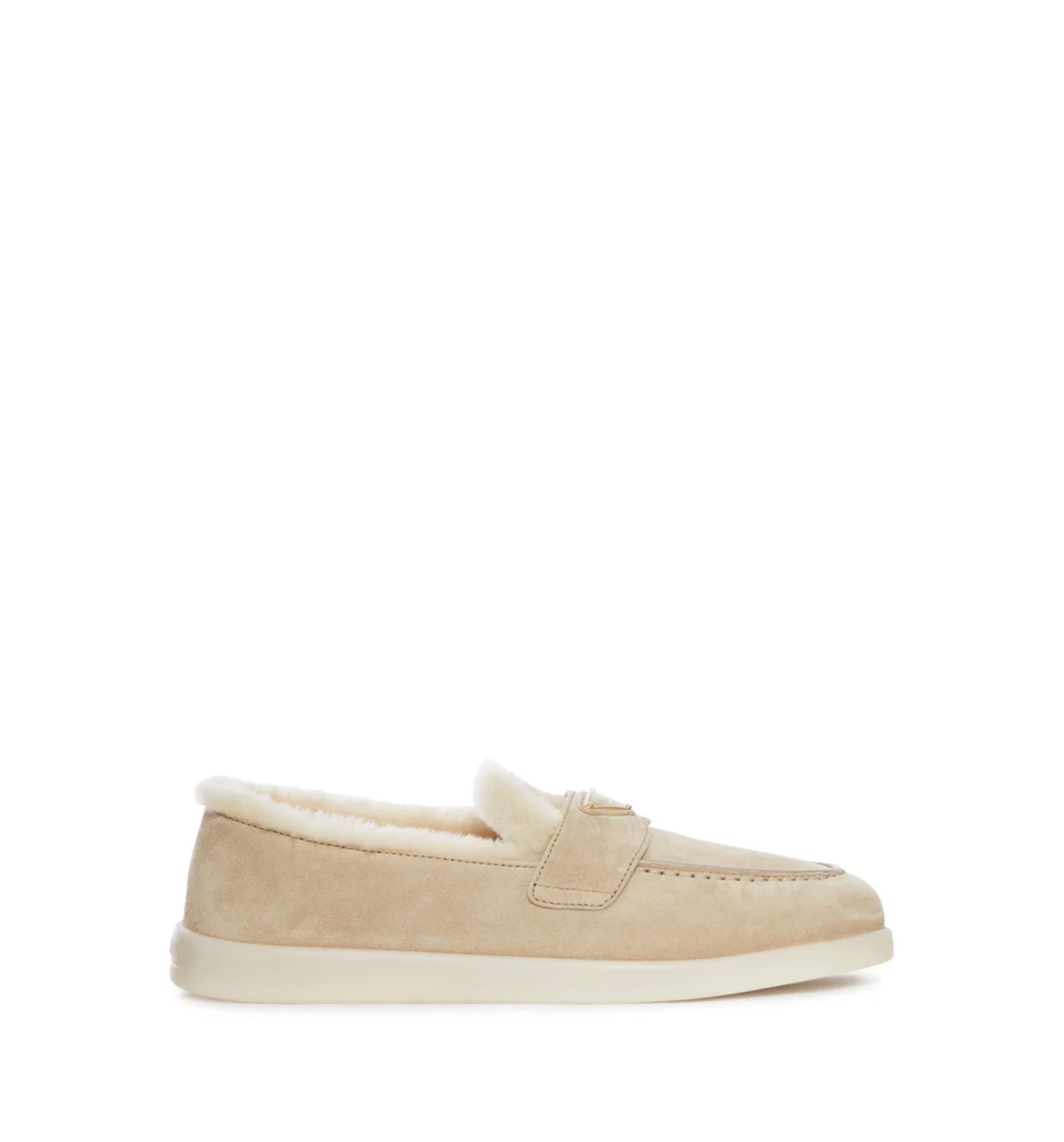 Suede And Sheepskin Loafers