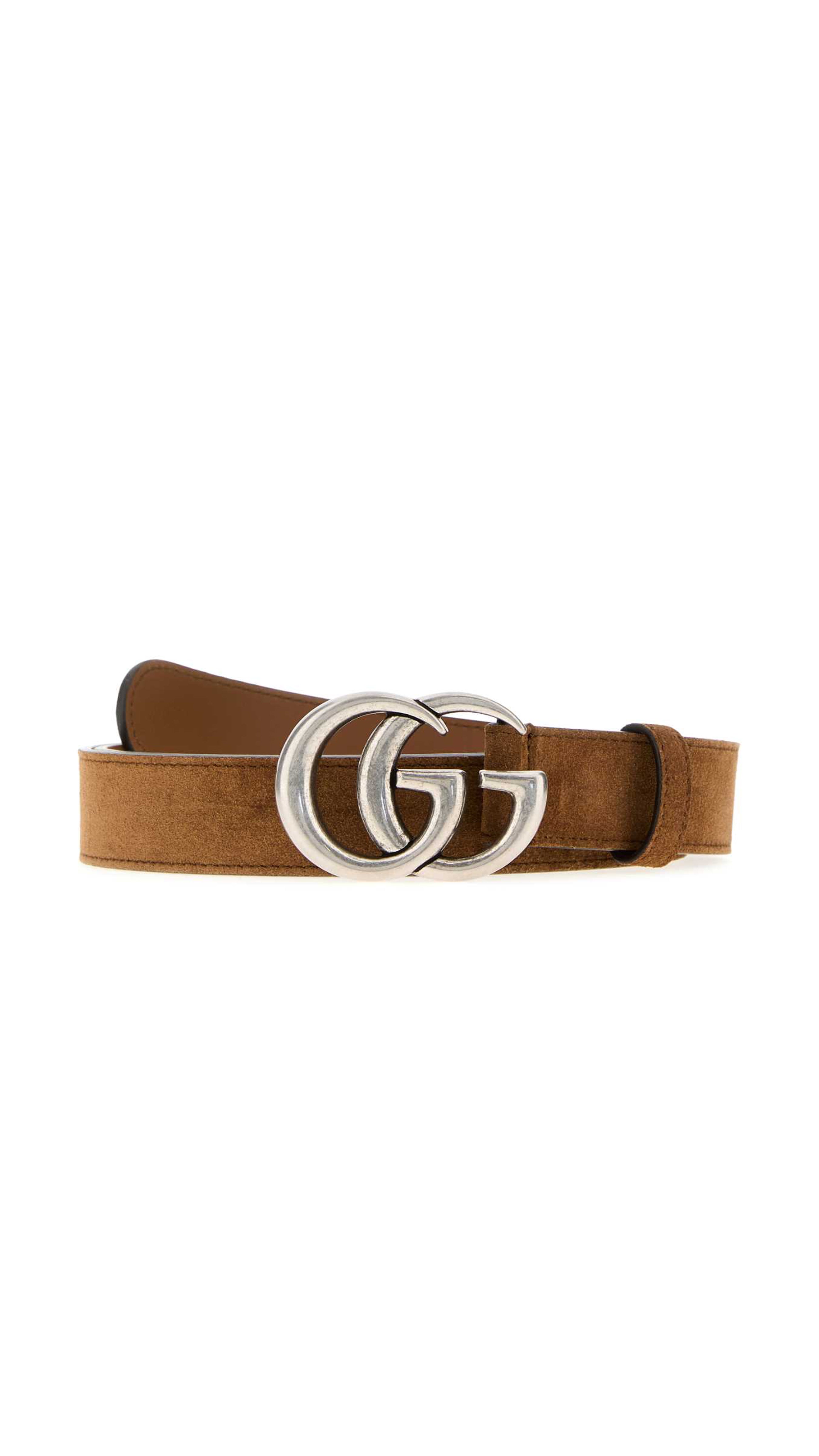 Gg Marmont Thin Belt - Brown