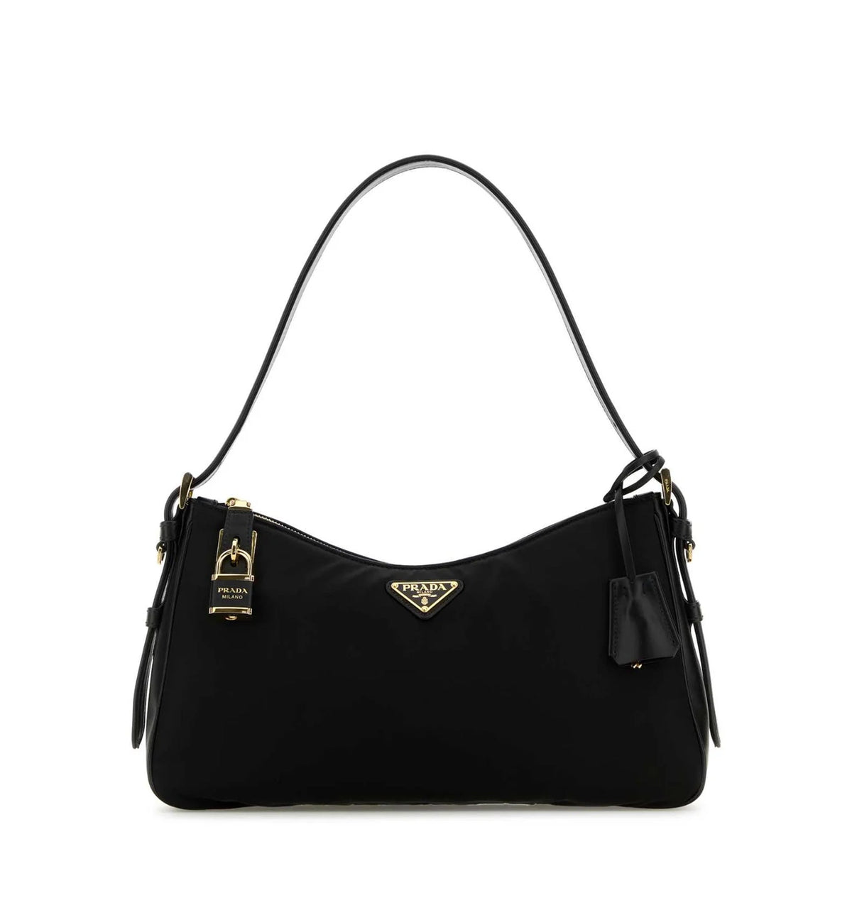Logo Plaque Padlock-Detailed Shoulder Bag