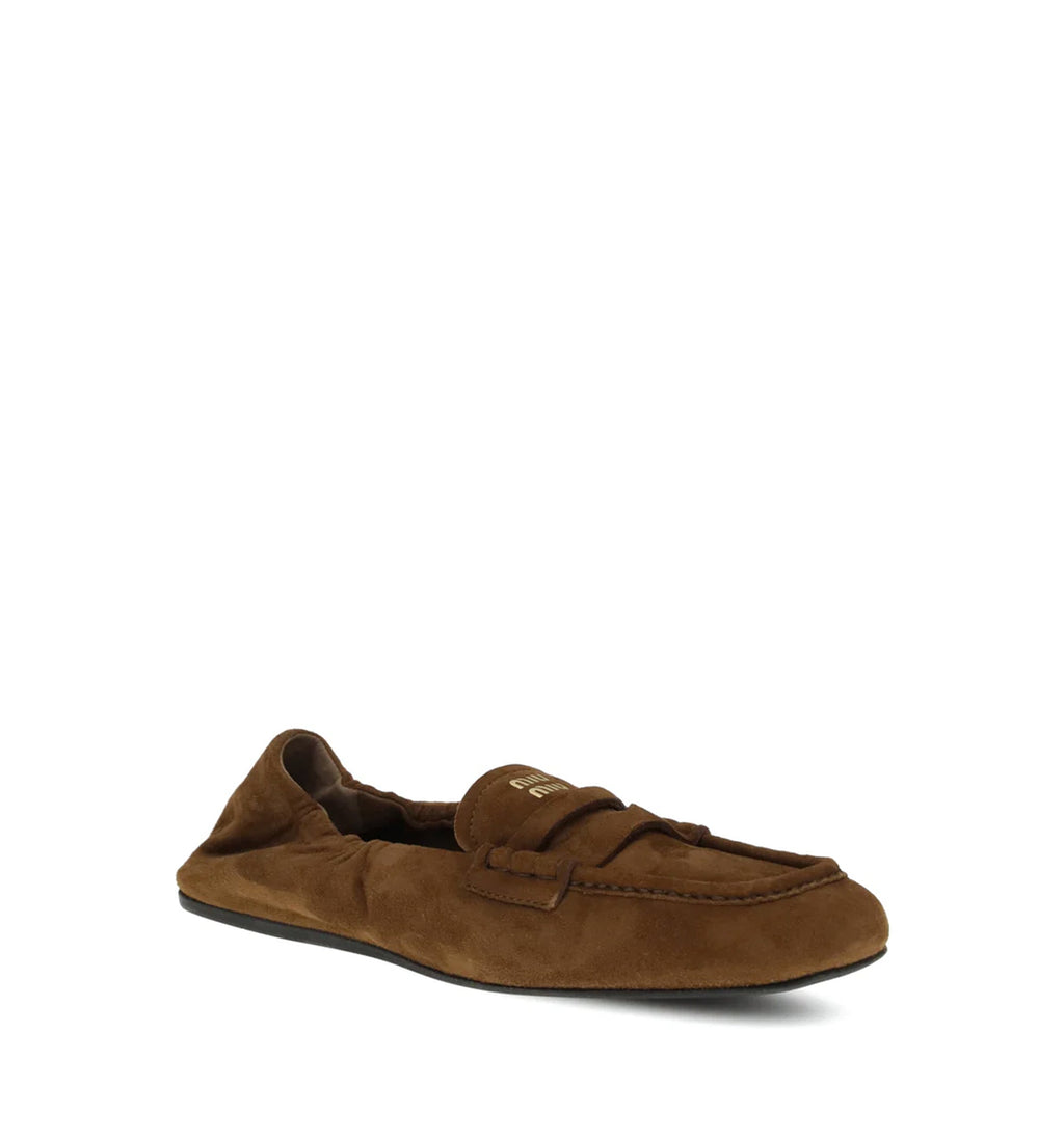 Ruches Suede Loafers