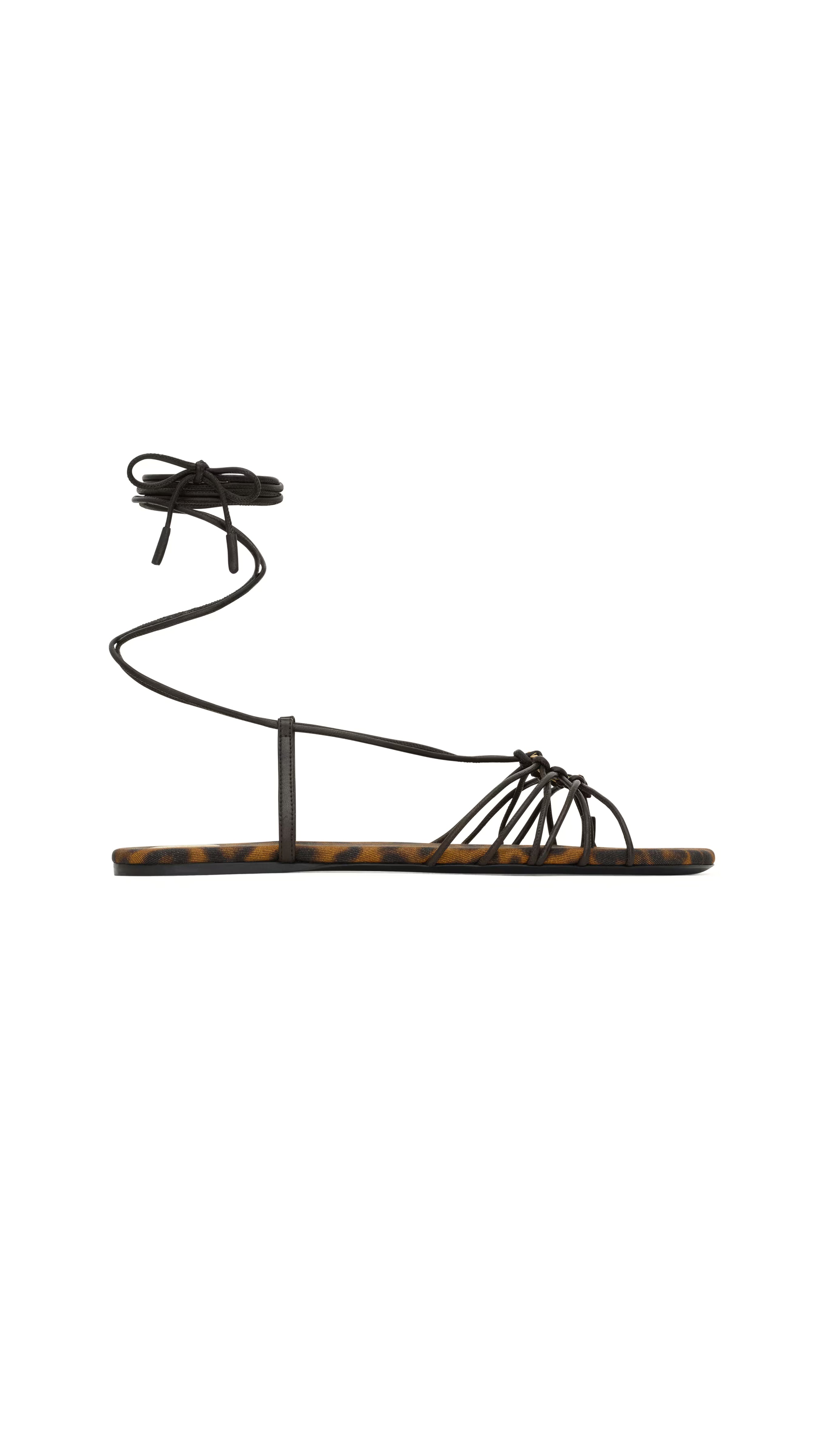 Babylone Sandals In Smooth Leather - Eagle Brown