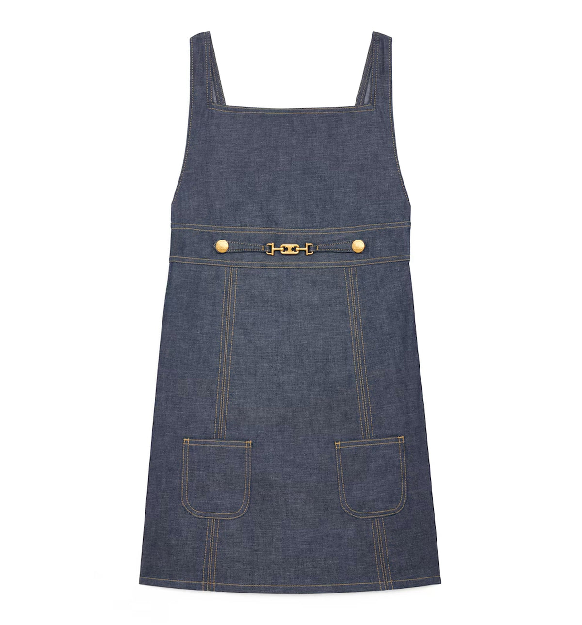 Empire Mini Dress in Denim