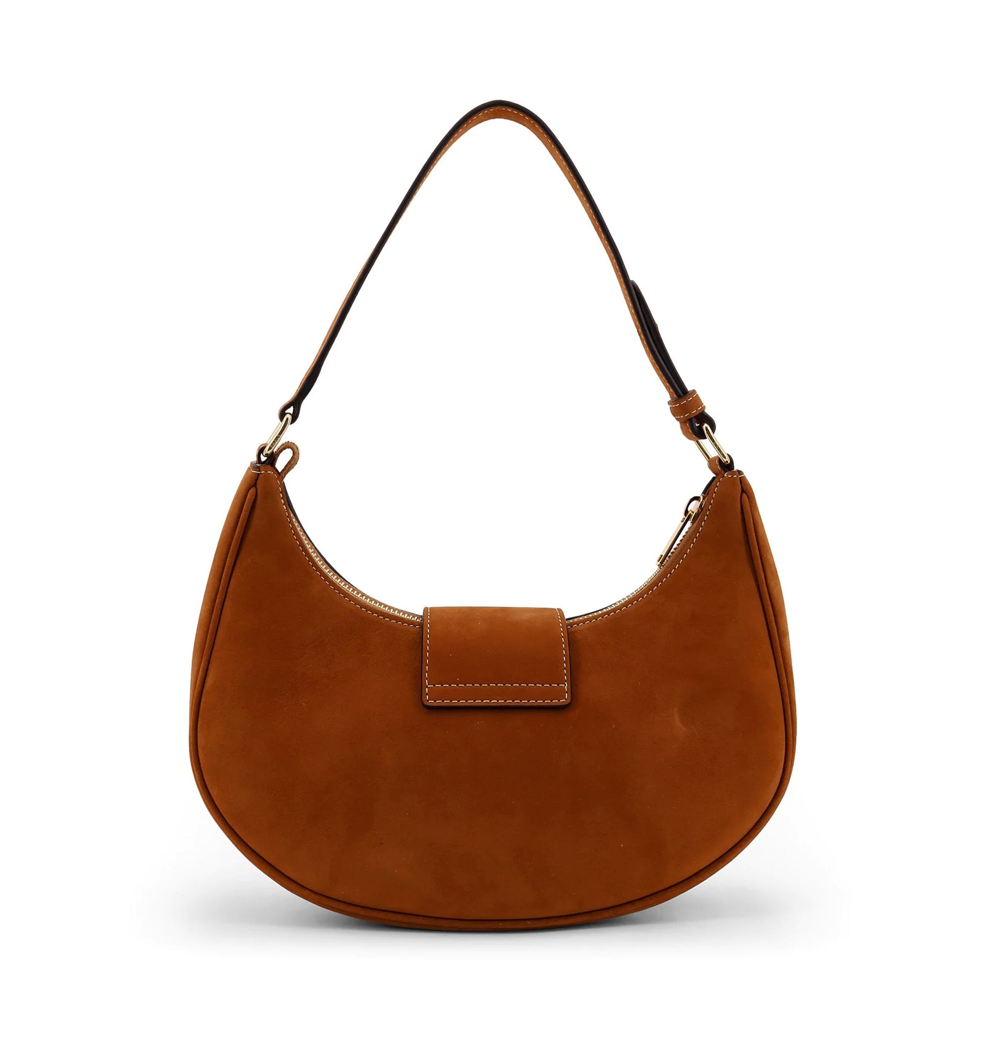 Ava Medium Triomphe Suede Shoulder Bag