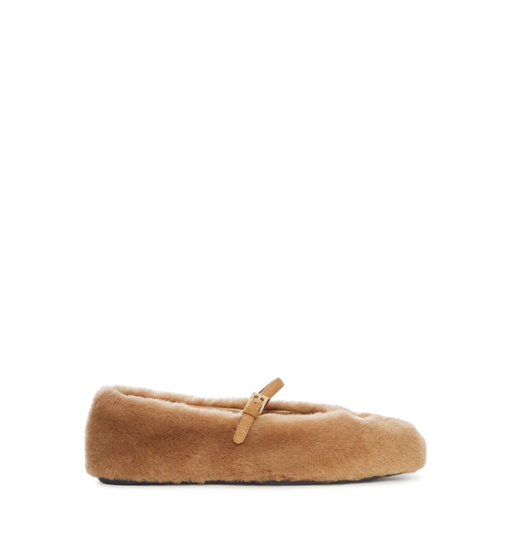 Shearling Ballet Flats