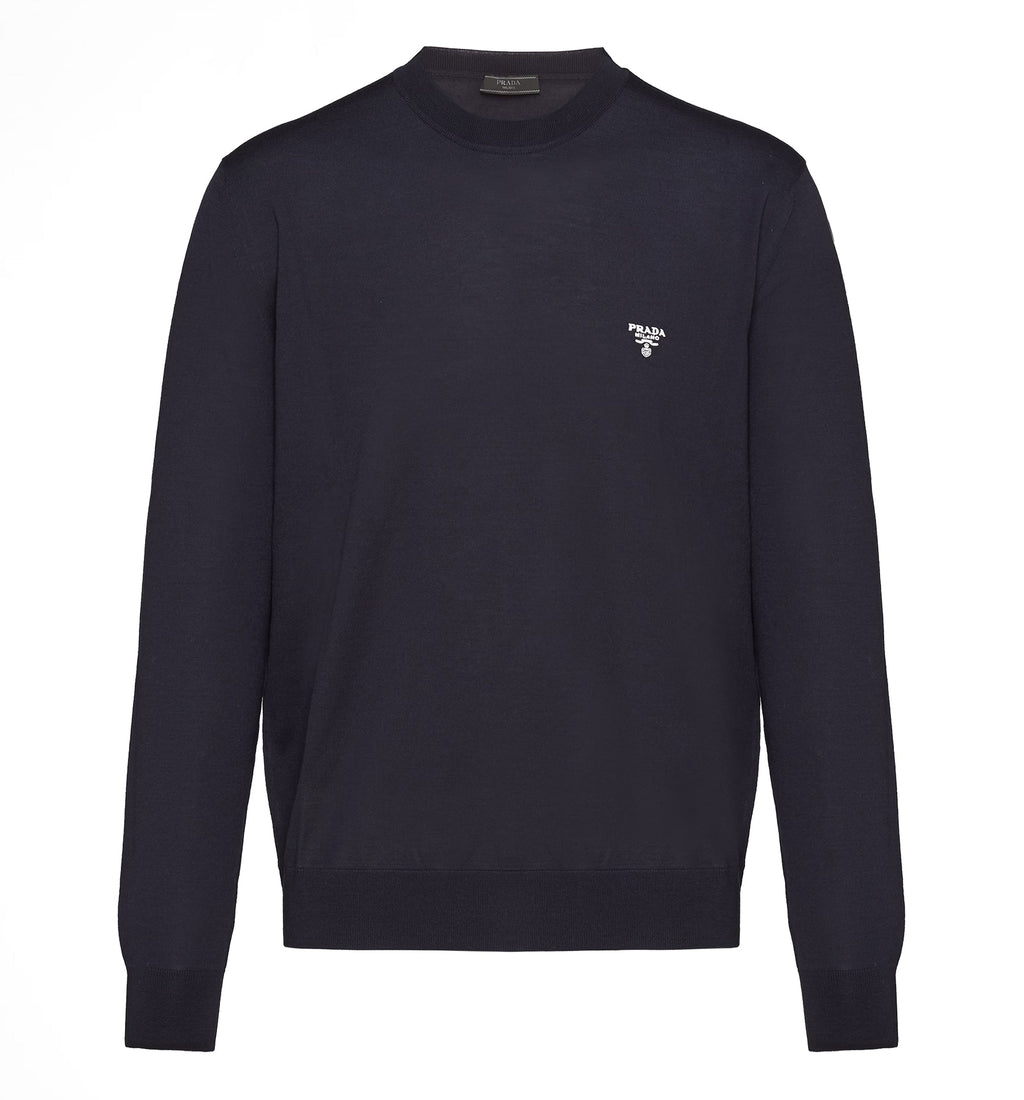 Superfine Wool Crew-neck Sweater