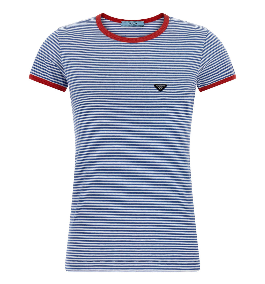 Striped jersey T-shirt