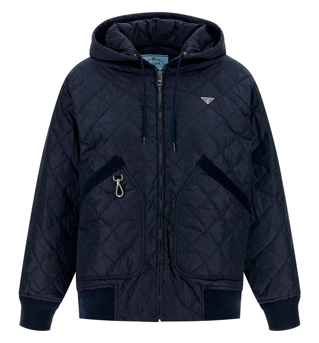 Re-Nylon blouson jacket with hood