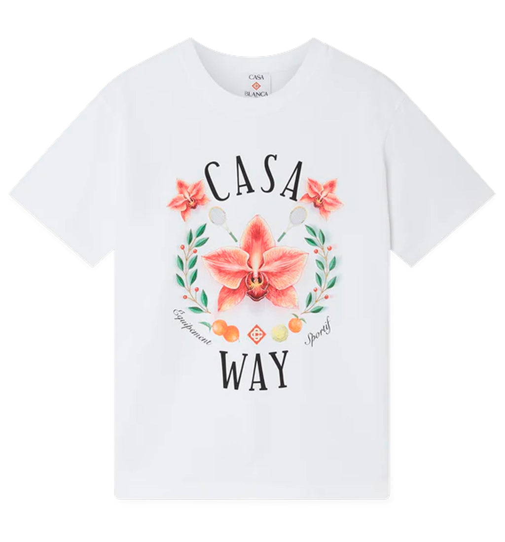 Casa Way Orchid Logo Short Sleeve T‑Shirt