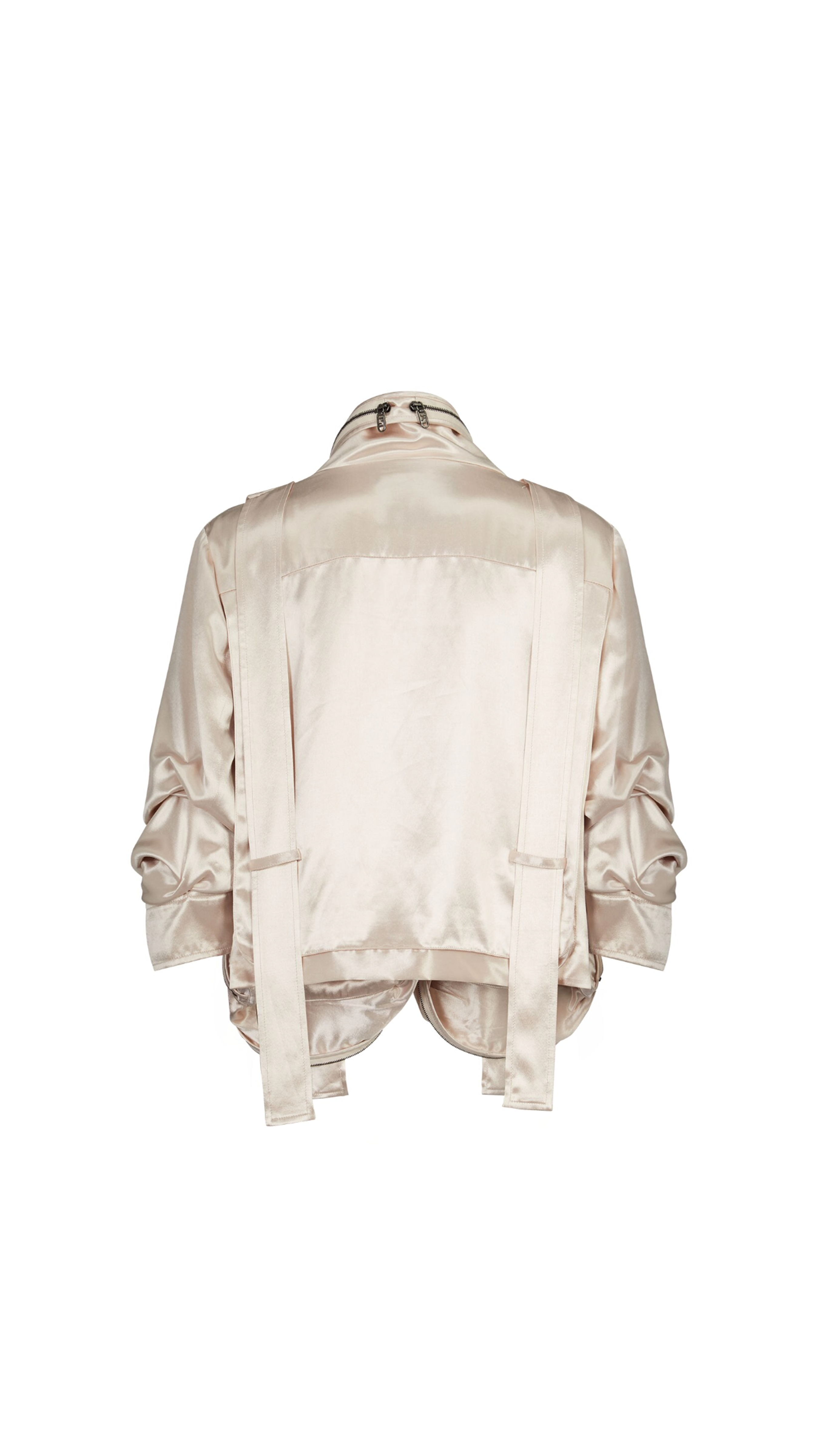 Satin Blouson - Ivory