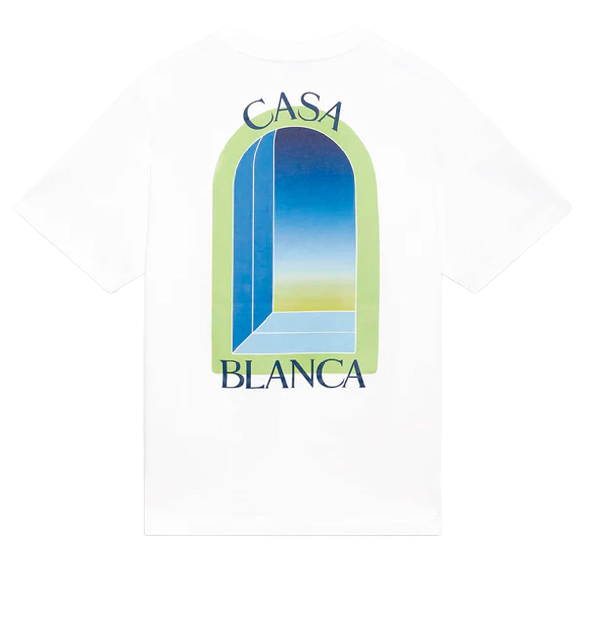 White & Lime Arches Short Sleeve T‑Shirt