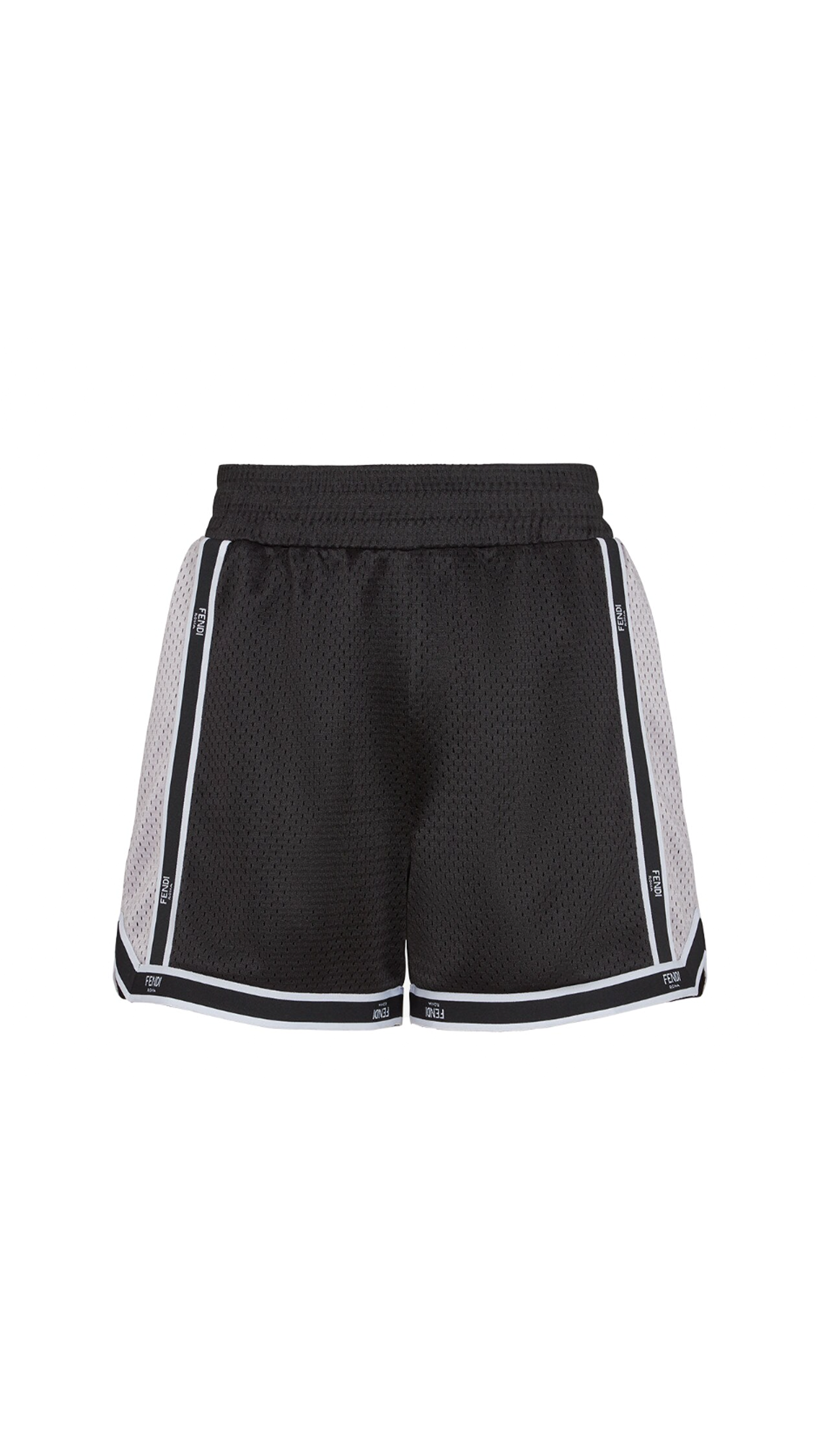 Mesh Basketball Shorts - Black/Grey