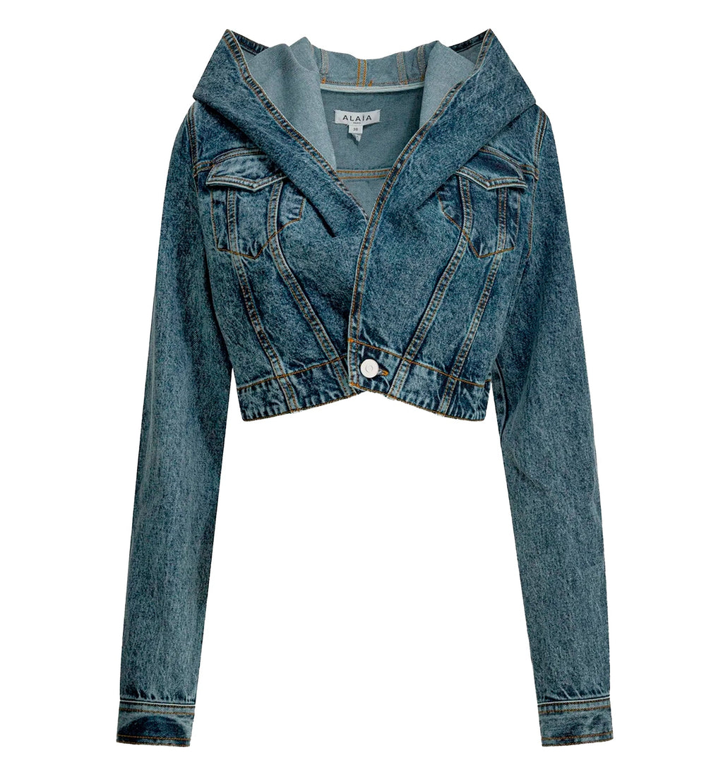 Hooded Denim Jacket