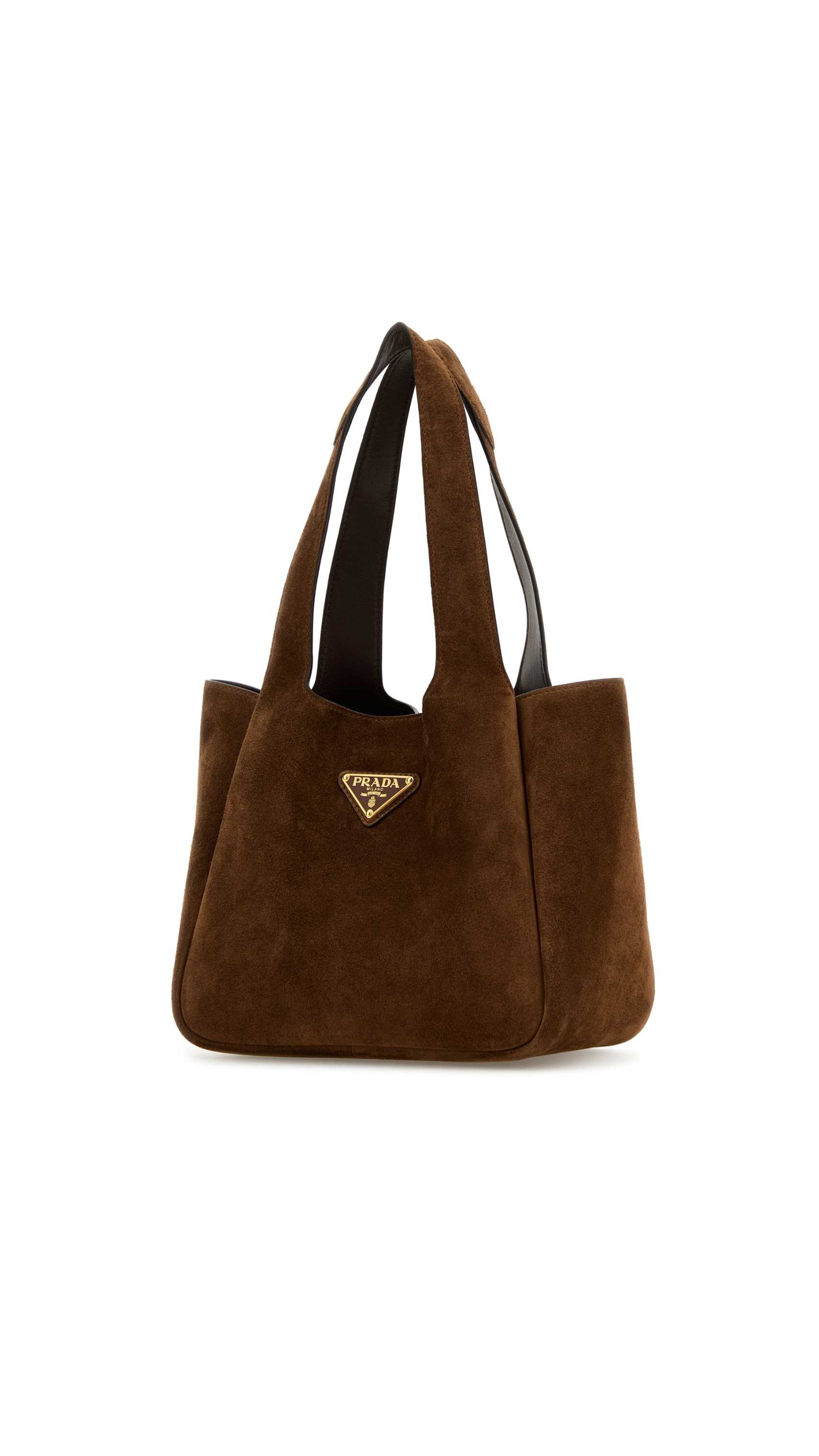 Medium Soft Suede Tote Bag - Cocoa Brown