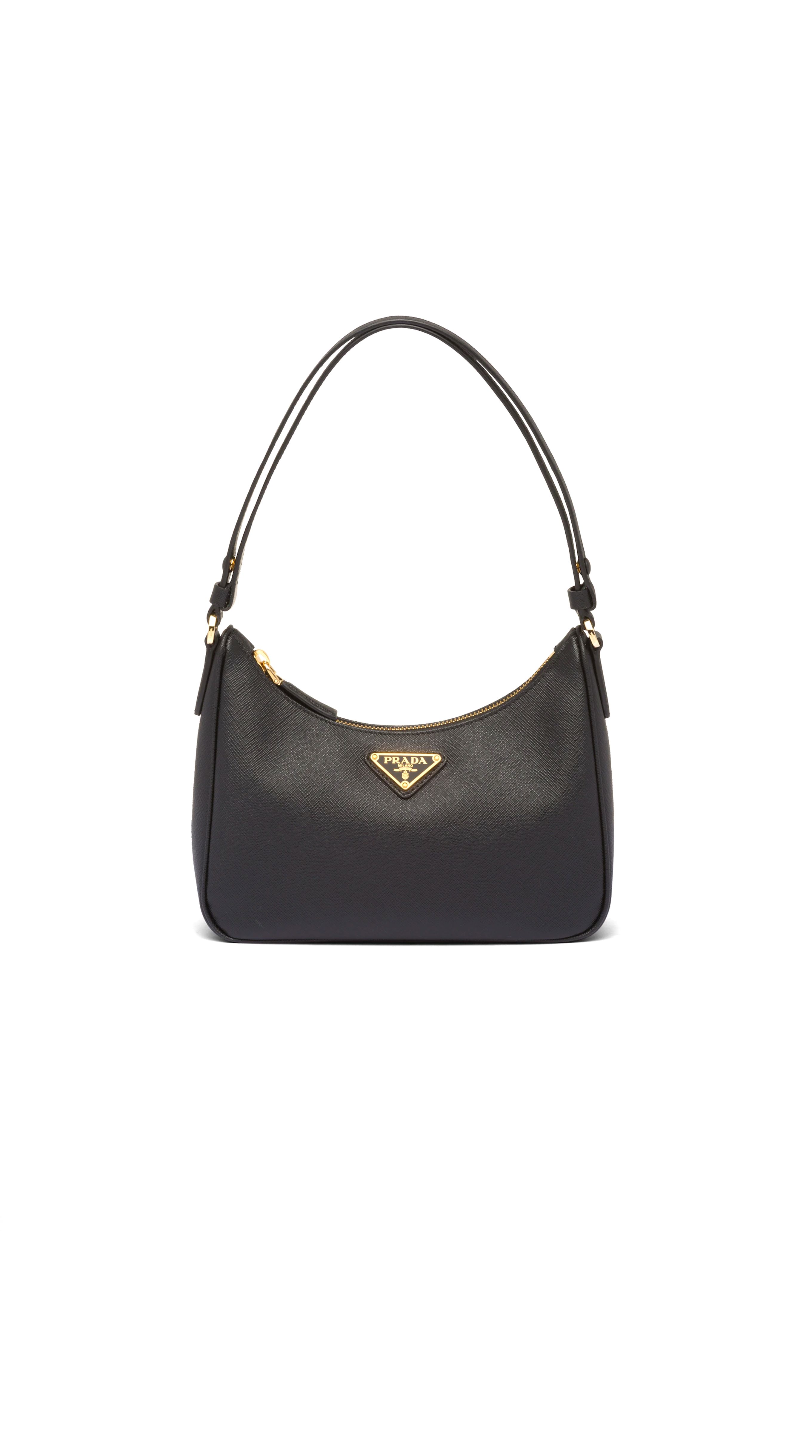 Re-Edition Saffiano Leather Mini Bag - Black