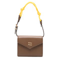 Leather shoulder wallet